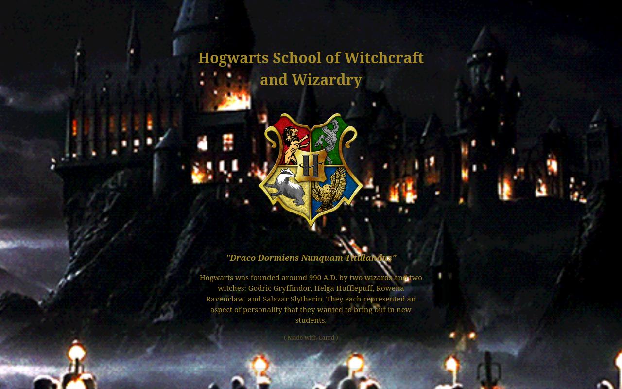 Hogwarts School of Witchcraft and Wizardry
